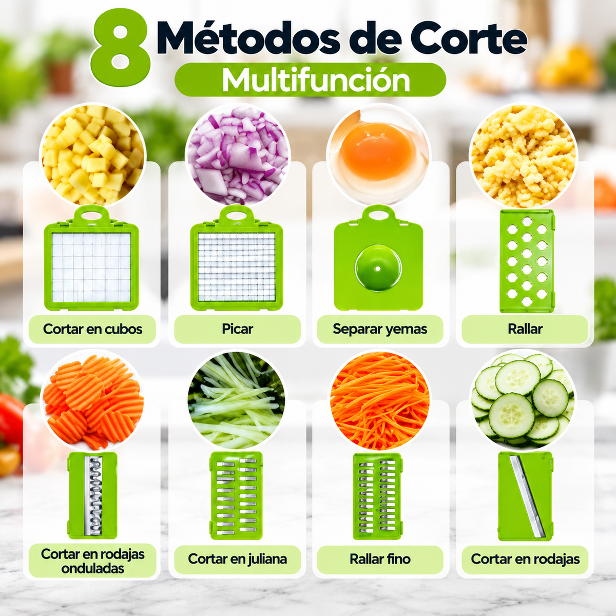 CHEFFY™ | Cortador multifunción de verduras 16 en 1