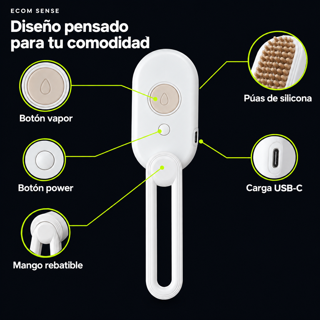 MISTY™ | Cepillo vaporizador para perros y gatos